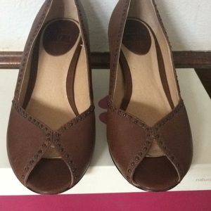 Frye Brown Leather Heels